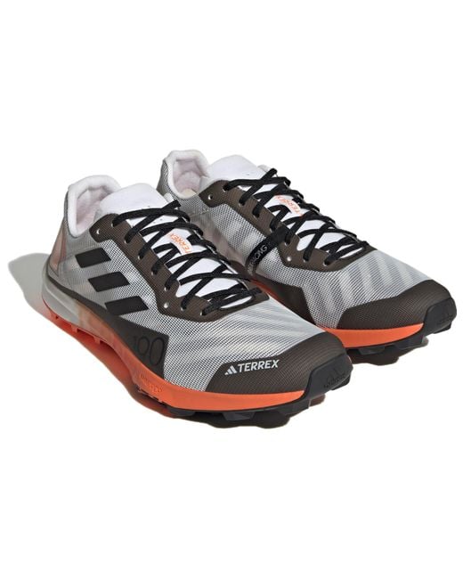 Adidas Gray Terrex Speed Pro Trail Running Shoes 'Non Dyed Impact' for men