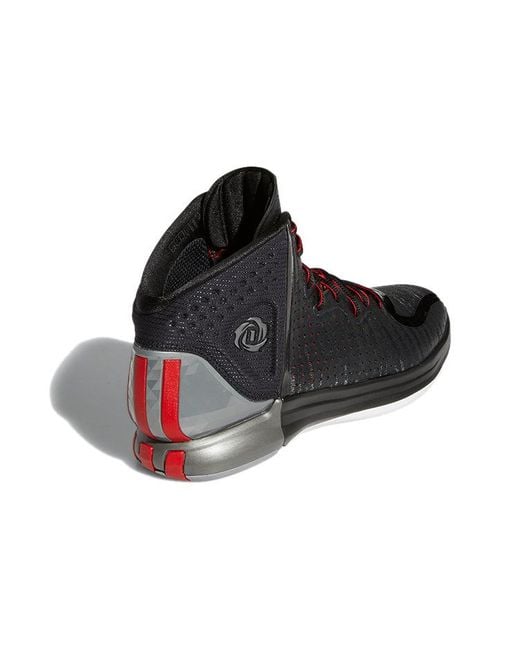 Adidas Black D Rose 4 Restomod Lime' for men