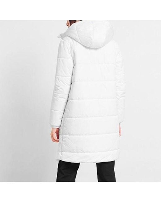 Vans White (Wmns) Long Hooded Puffer Jacket