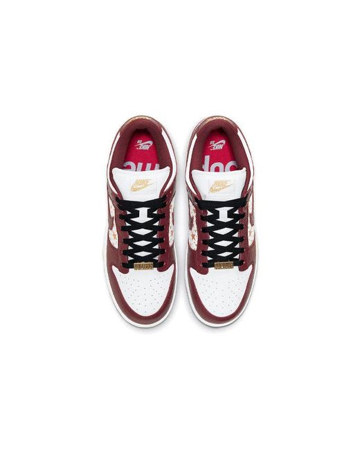 Nike Red X Supreme Sb Dunk Low Og Qs 'Barkroot' for men