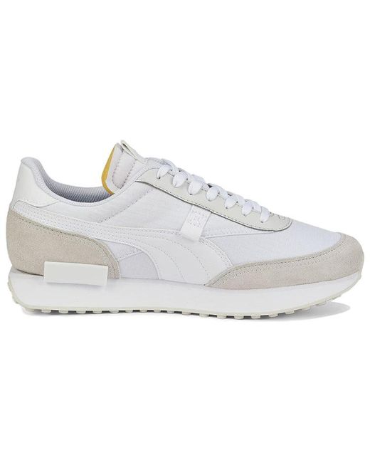 PUMA White Future Rider Play On Nimbus Cloud' for men