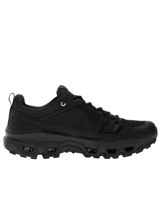 On Shoes Black Cloudrock Low Waterproof 'Triple' for men