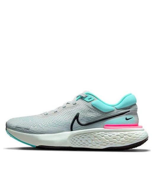 Nike Zoomx Invincible Run Flyknit 'grey Fog Dynamic Turquoise' Blue for Men | Lyst