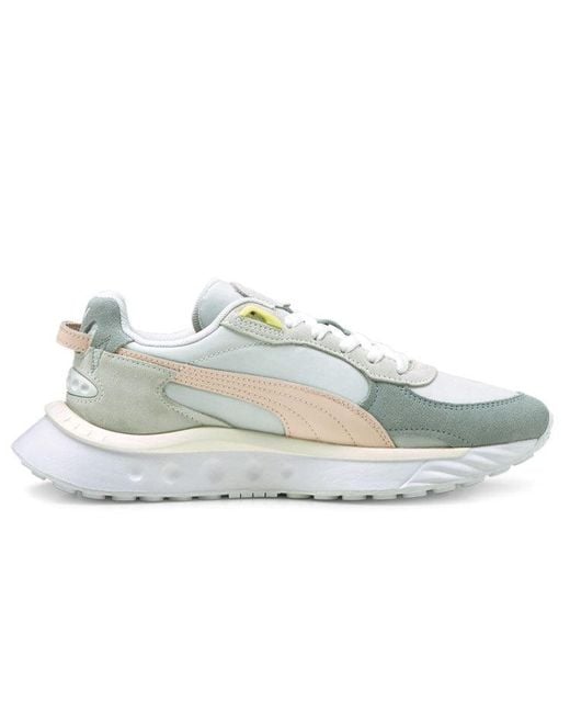 PUMA White Wild Rider Rollin Fog' for men