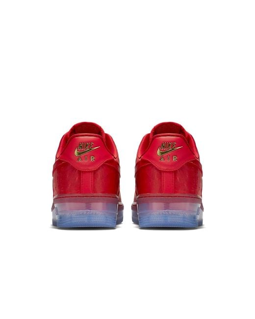 Nike Red Air Force 1 Cmft Lux Low 'Ostrich' for men
