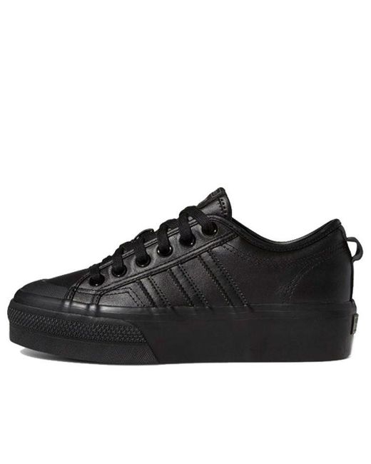 adidas Originals Nizza Platform in Black | Lyst