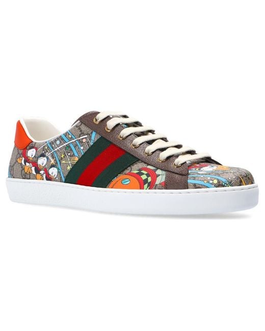 Gucci Red Disney X Donald Duck Ace Sneaker for men