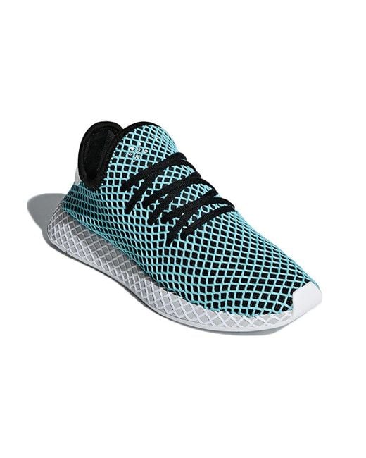 adidas deerupt blue and white