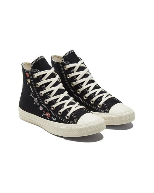 Converse Black (Wmns) Chuck Taylor All Star High 'Embroidered Floral