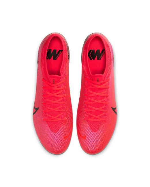 Nike Red Mercurial Vapor 13 Elite Fg 'Laser Crimson' for men