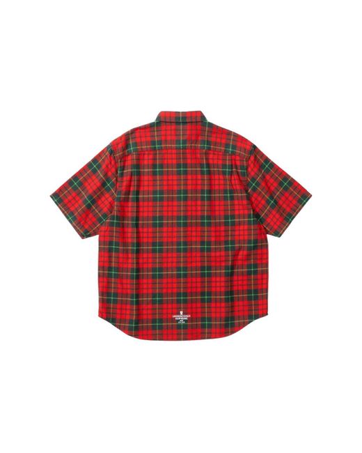 Supreme Red Ss23 Week6 Arabic Logo Flannel Shirt for men