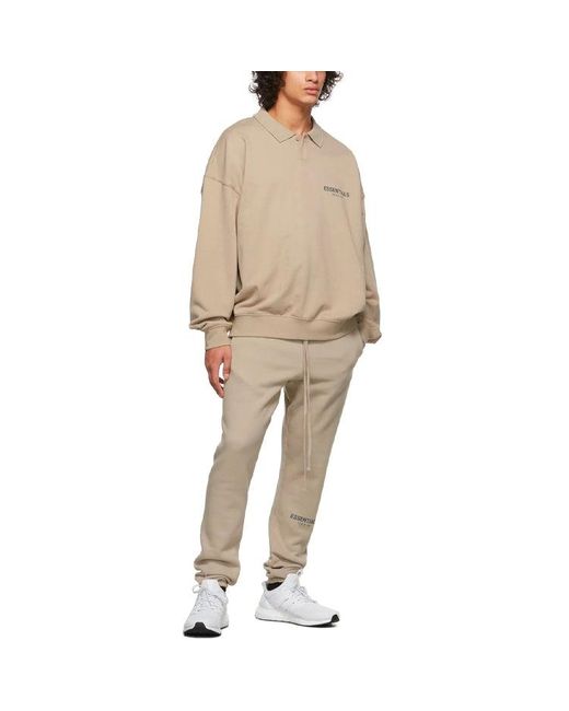Fear Of God Natural Fw21 French Terry Polo Shirt 'Tan' for men
