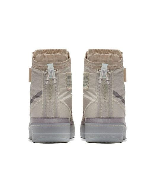 Nike Gray (Wmns) Air Force 1 High Shell 'Sail'