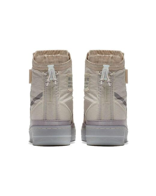 Nike Gray (Wmns) Air Force 1 High Shell 'Sail'