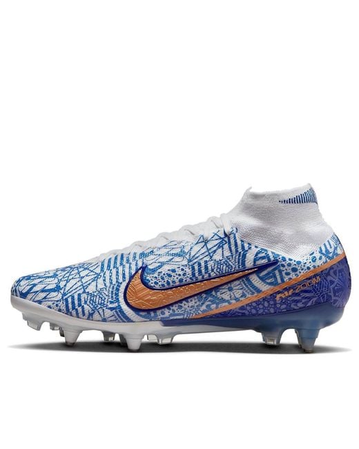 Nike Blue Mercurial Superfly 9 Elite Cr7 Sg Pro Ac 'Azulejo' for men