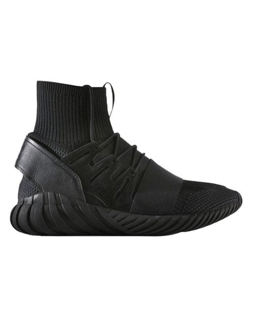 Adidas Black Tubular Doom Primeknit for men