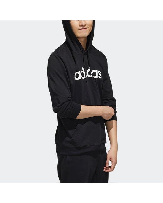Adidas Black Neo Esntl Lg Hd Sports for men