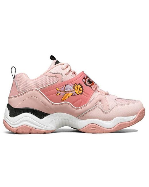 Skechers Pink (Wmns) D'Lites Train Low-Top Running Shoes