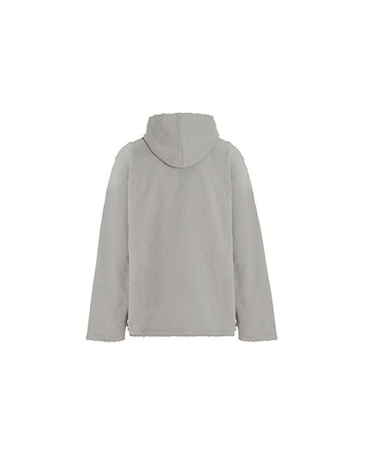Balenciaga Gray Bb Pixel Print Hoodie for men