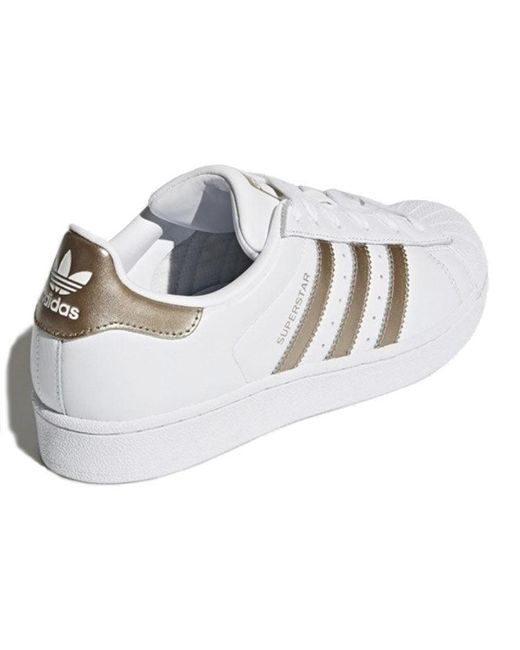 Adidas White (Wmns) Superstar Metallic'