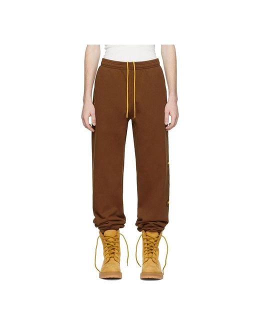 Drew House Brown Ssense Exclusive Cartoon Font Lounge Pants for men