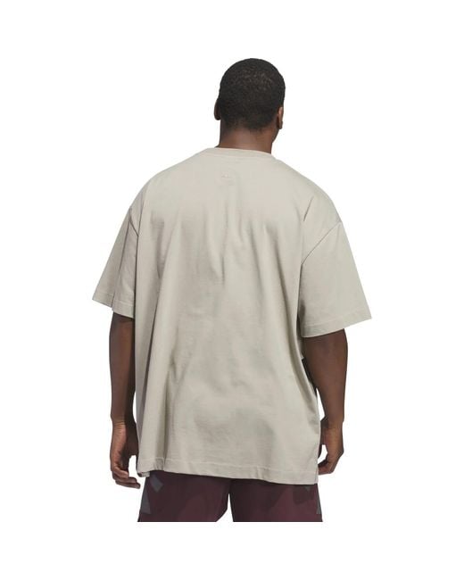 Adidas Gray Oneadi Bb T-Shirt 'Beig' for men