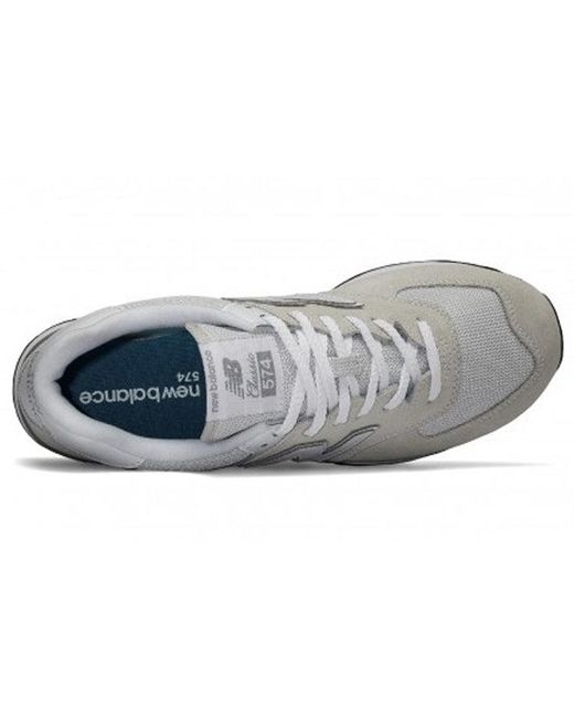 New Balance White 574 Nimbus Cloud' for men