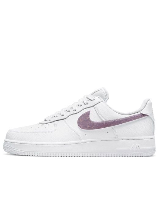 Nike White (Wmns) Air Force 1 Low 'Glitter Swoosh