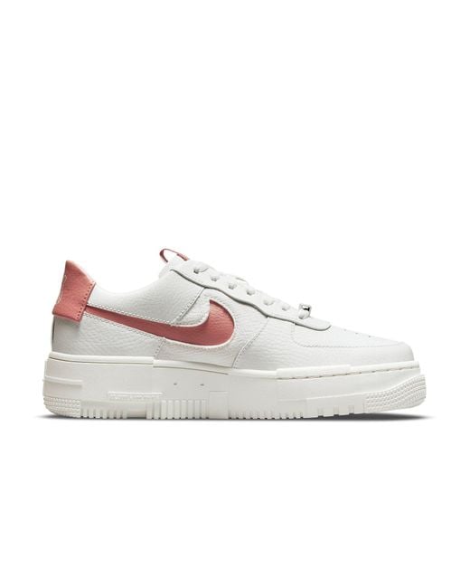Nike White (Wmns) Air Force 1 Pixel Rust'