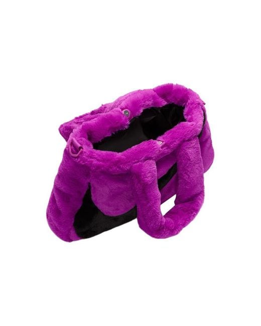 Nike Purple Nsw Faux Fur Tote Bag 'Vivid'