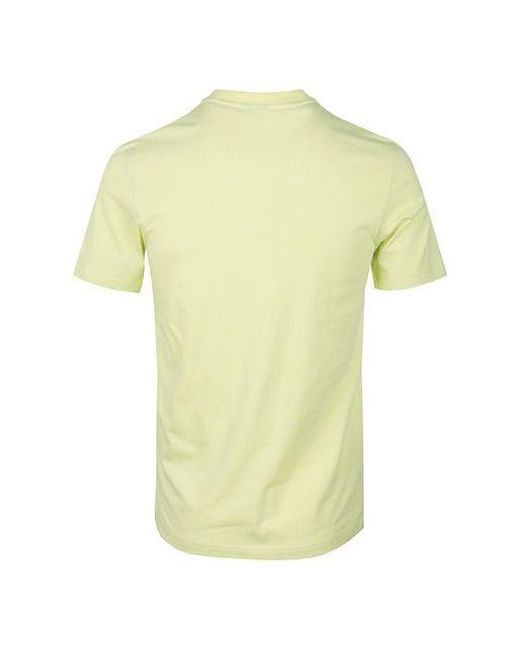 Adidas Yellow Large Logo Sports Stylish Short Sleeve for men