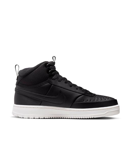Nike Black Court Vision Mid Winter Phantom' for men