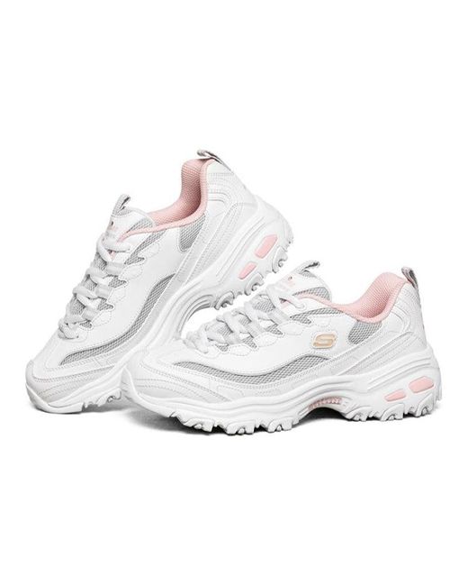 Skechers White (Wmns) D'Lites 1.0 Gs