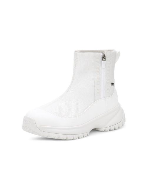 Ugg White (Wmns) Yose Zip Fleece Lined Snow Boots