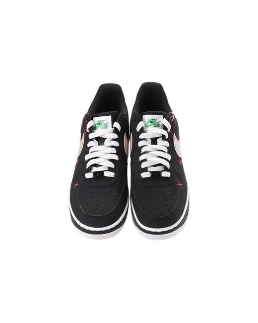 Nike Black Air Force 1 '07 Lv8 'Exposed Stitching' for men
