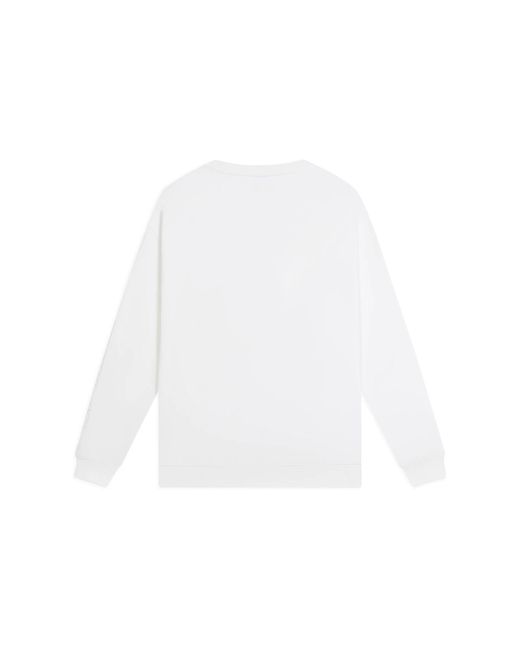 Li-ning White Embroidered Logo Sweatshirt for men