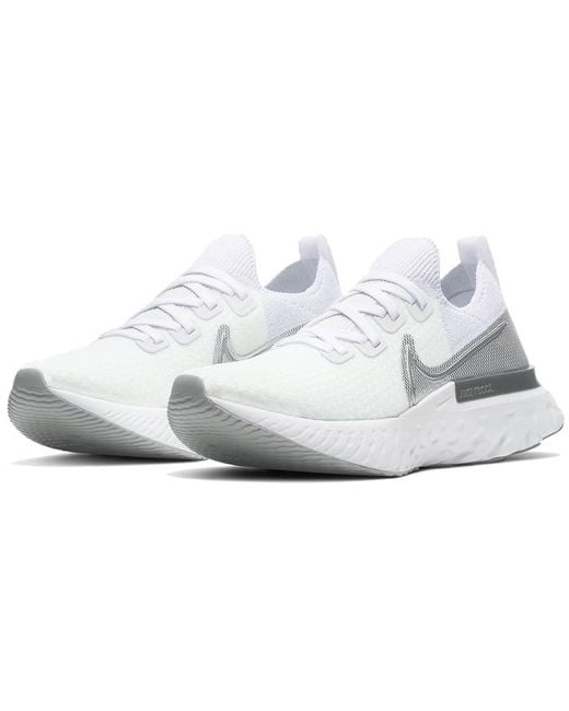 Nike White (Wmns) React Infinity Run Flyknit Metallic'