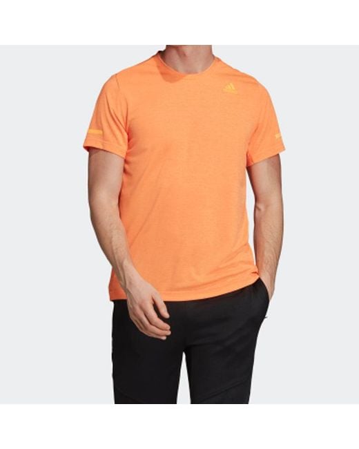 Adidas Orange Chill Tee M Training Sports Short Sleeve for men
