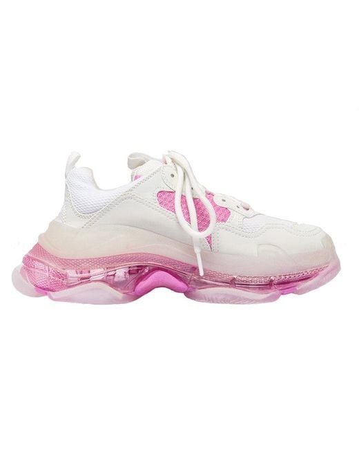 Balenciaga Pink (Wmns) Triple S Clear Sole Trainer