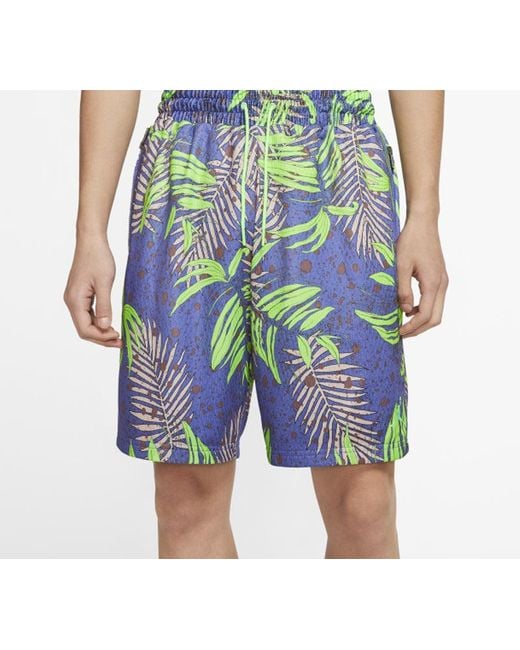 Nike Blue As J Jumpman Knit Aop Short Rush for men
