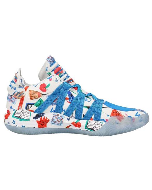 Adidas Blue D Lillard 6 for men