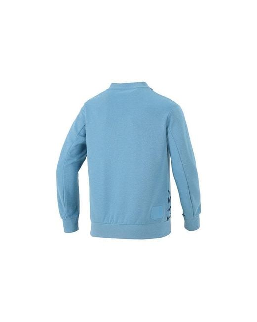 Adidas Blue Wj Story Swt Martial Arts Series Ink Printing V Sports Pullover for men