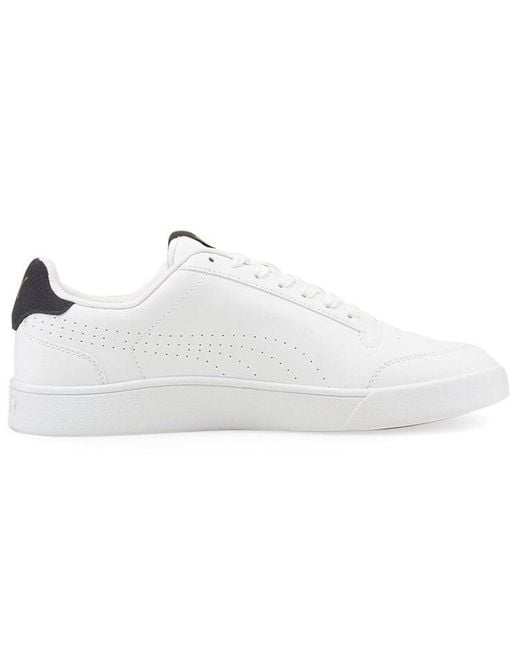 PUMA White Shuffle Perf Sneakers for men