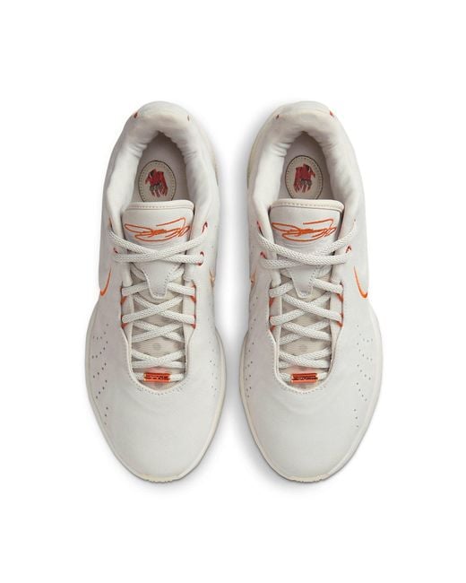 Nike White Lebron 21 'Akoya' for men