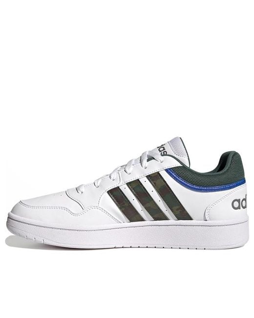 Adidas White Hoops 3.0 Sportswear Shoes Oxide' for men