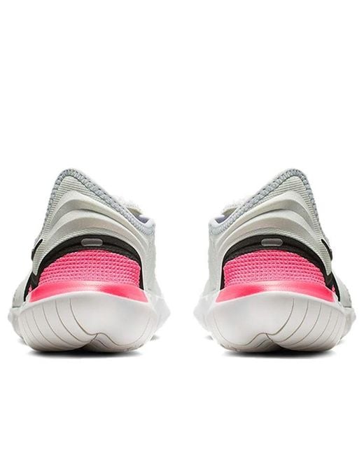Nike White (Wmns) Free Rn Flyknit 3.0 'Half'
