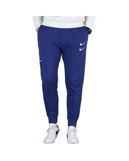 Nike Blue As Sportswear Swoosh Pant Ft Deep Royal for men