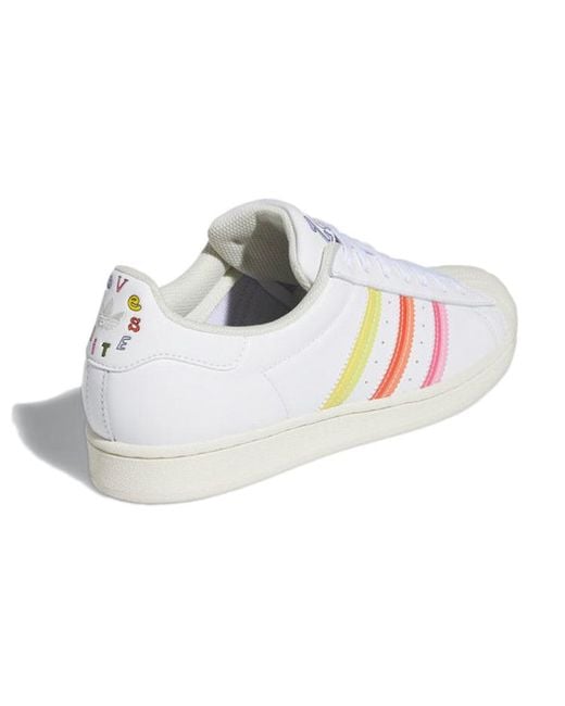 Adidas White Superstar 'Pride' for men
