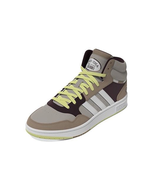 Adidas Brown Hoops 3.0 Mid for men