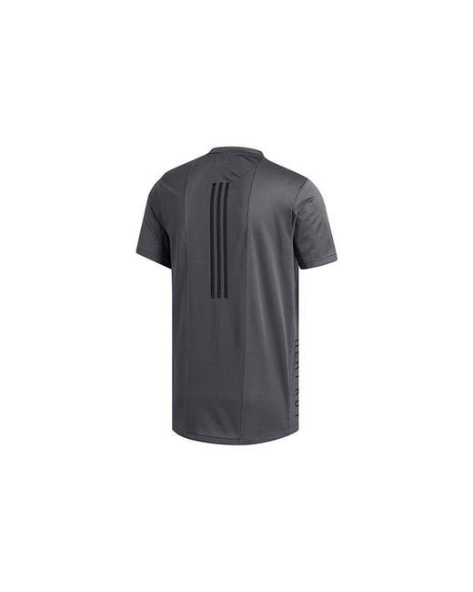 Adidas Gray Trg Tee H.Rdy Sports Training Short Sleeve for men